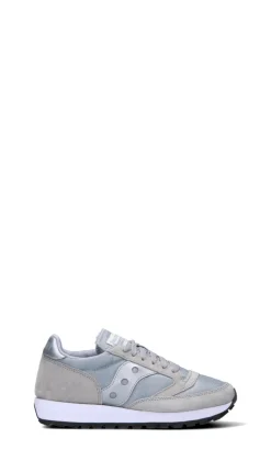 SAUCONY LACCI BIANCHI Sneaker donna grigia/argento in pelle