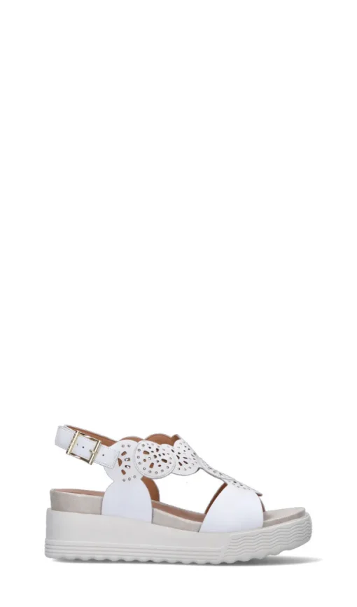 STONEFLY Zeppa donna bianca in pelle