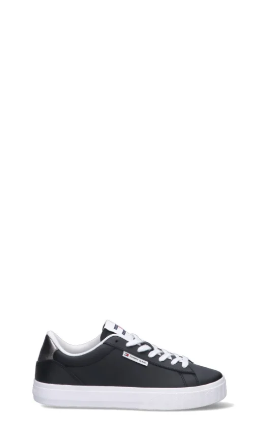 TOMMY HILFIGER JEANS Sneaker donna nera in pelle