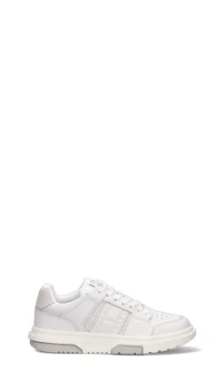 TOMMY HILFIGER JEANS Sneaker donna bianca in pelle