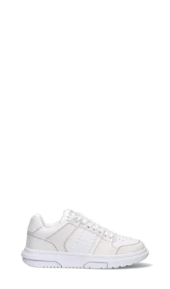 TOMMY HILFIGER JEANS Sneaker donna bianca in pelle
