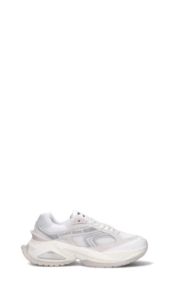 TOMMY HILFIGER JEANS Sneaker donna bianca in suede