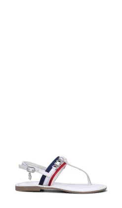 U.S. POLO ASSN. Sandalo donna bianco/blu/rossa in pelle