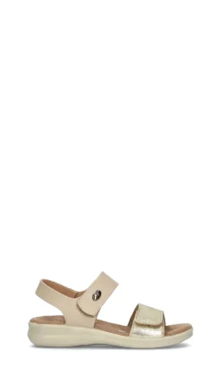 VALLEVERDE Sandalo donna beige/oro