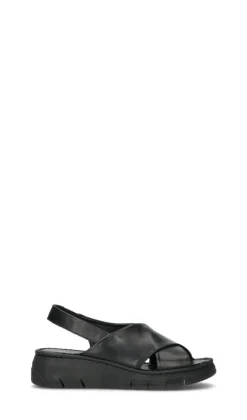 VARIOPINTO Sandalo donna nero in pelle