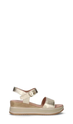 VARIOPINTO Sandalo donna oro in pelle