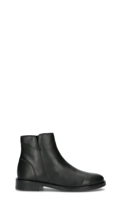 VARIOPINTO Tronchetto donna nero in pelle