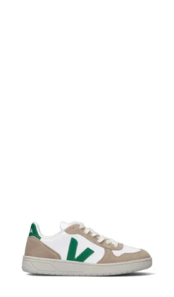 VEJA Sneaker donna bianca/verde in suede