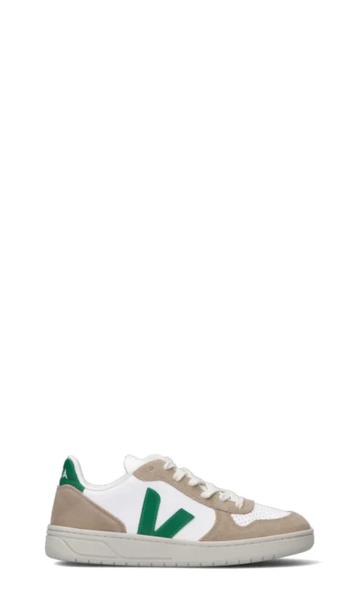 VEJA Sneaker donna bianca/verde in suede