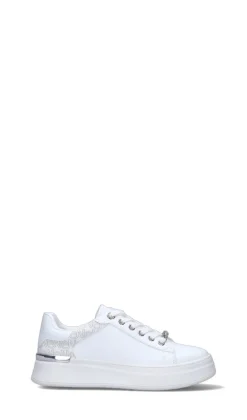 VIOLABLU' Sneaker donna bianca/argento in pelle