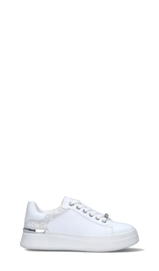 VIOLABLU' Sneaker donna bianca/argento in pelle