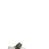 WEDO Sandalo donna beige/verde militare/panna in pelle