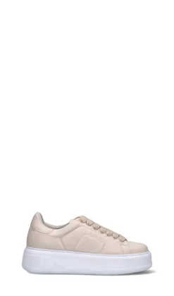 WOOLRICH Sneaker donna beige in pelle
