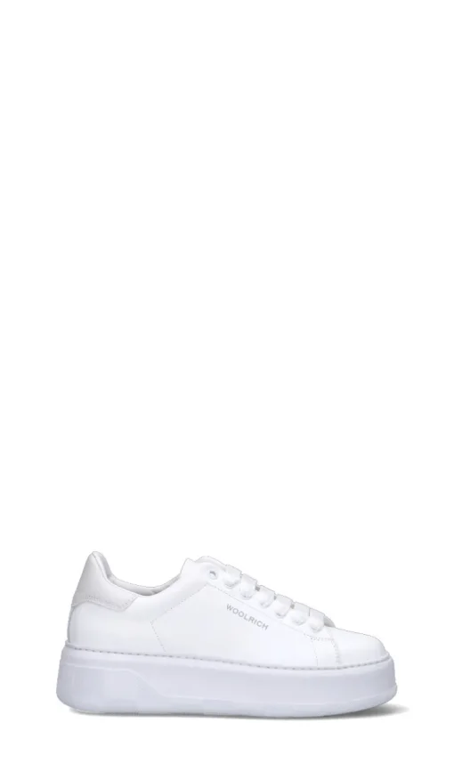 WOOLRICH Sneaker donna bianca in pelle