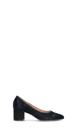 CINZIA VALLE Décolleté donna blu in suede