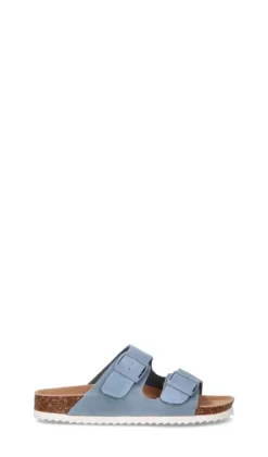 COLORS OF CALIFORNIA Ciabatta donna azzurra in suede