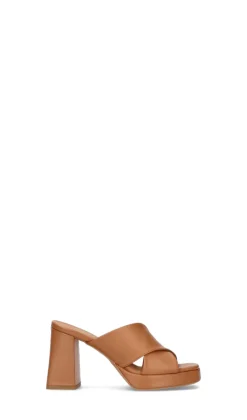 PHIL MELVIS Ciabatta donna marrone in pelle