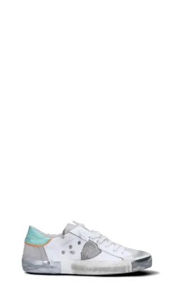 PHILIPPE MODEL Sneaker donna bianca/grigia/azzurra/arancione in pelle