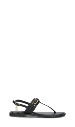 U.S. POLO ASSN. Sandalo donna nero in pelle